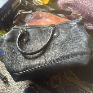 Madewell Berliner Black Leather Satchel